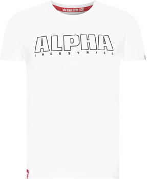 Alpha Industries Alpha Embroidery Heavy T white