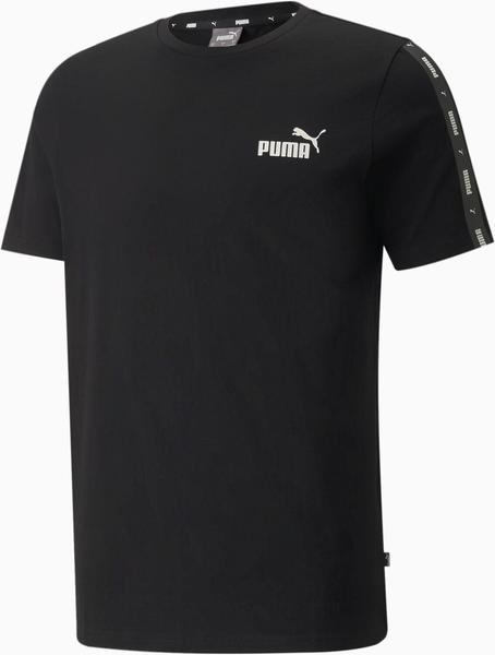 Puma Essentials+ T-Shirt with Logo-Tape (847382) black