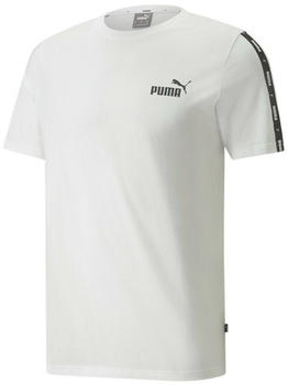 Puma Essentials+ T-Shirt with Logo-Tape (847382) white