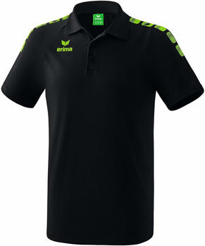 Erima Poloshirt Essential 5-C (2111908) black/green gecko