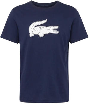 Lacoste Sport 3D Print Crocodile Breathable Jersey T-shirt (TH2042) navy blue/white