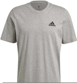 Adidas Essentials Embroidered Small Logo T-Shirt grey heather (GK9641)