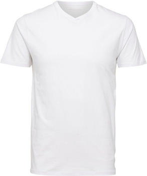 Selected V-Neck T-Shirt (16073458) bright white