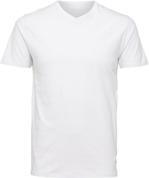 Selected V-Neck T-Shirt (16073458) bright white