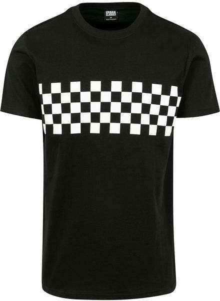 Urban Classics T-Shirt Check Panel black (TB2685BLK)