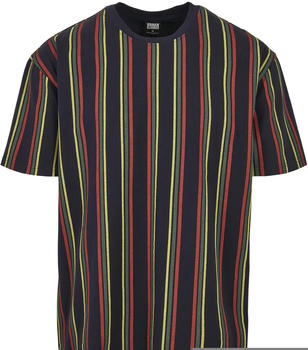 Urban Classics T-Shirt Printed Oversized Retro Stripe blue (TB369302667)