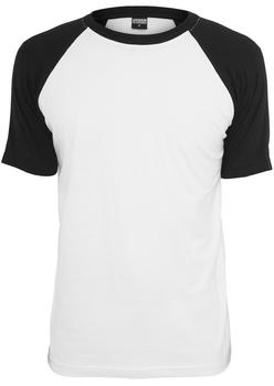 Urban Classics T-Shirt Raglan Contrast white (TB639WHTBLK)