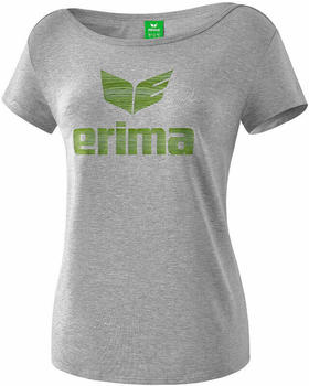 Erima T-Shirt Essential (2081803) grey melange/twist of lime