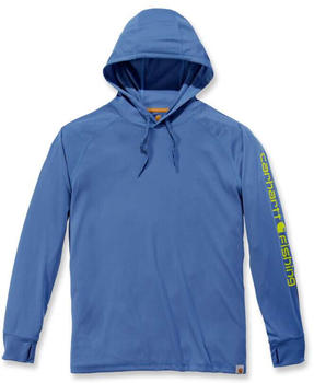 Carhartt Men's Force Fishing Graphic Hoodie light blue