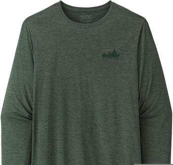 Patagonia Long-Sleeved Capilene Cool Daily Graphic Shirt pinyon green