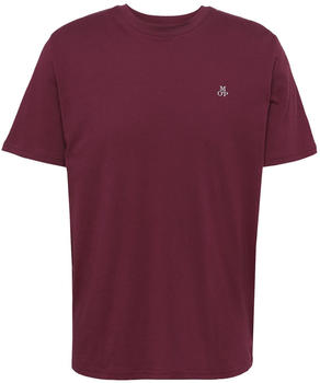 Marc O'Polo Basic-T-Shirt regular aus reiner Bio-Baumwolle (B21201251054) bordeaux