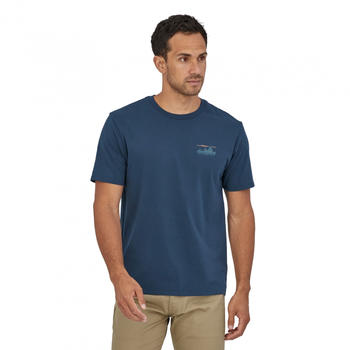Patagonia Men's '73 Skyline Organic T-Shirt (37534) tidepool blue