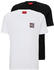 Hugo Zweier-Pack T-Shirts aus Baumwolle mit Stack-Logos --Dimento (hbeu50492550960) Weiß / Schwarz