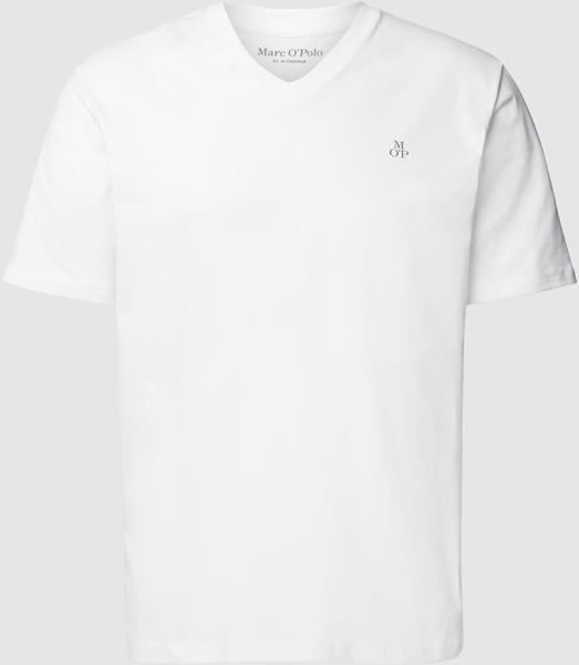 Marc O'Polo Basic V-Neck-T-Shirt regular (B21201251616) weiß