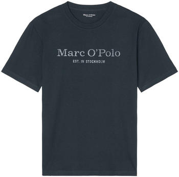 Marc O'Polo Logo-T-Shirt regular aus Organic Cotton (B21201251052) dark navy