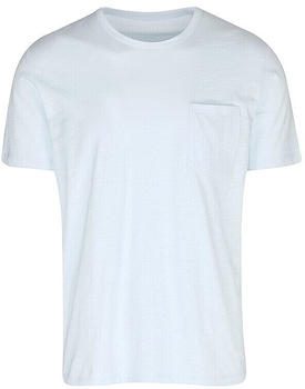 Marc O'Polo Slub-Jersey-T-Shirt regular airblue aus Organic Cotton (M23217651238) binding with two