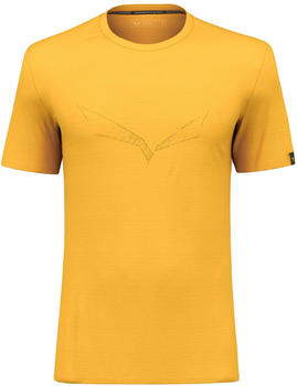 Salewa Pure Eagle Sketch Am T-Shirt gold melange