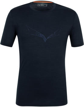 Salewa Pure Eagle Sketch Am T-Shirt navy blazer melange