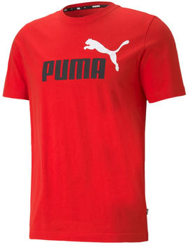 Puma ESS+ 2 Col Logo Tee high risk red