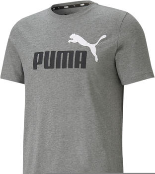 Puma ESS+ 2 Col Logo Tee medium gray heather