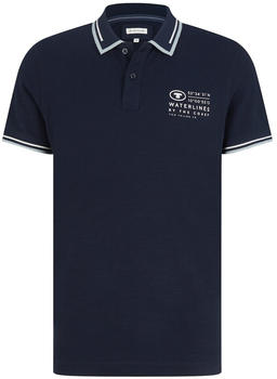 Tom Tailor Poloshirt mit Logo Print (1035571) blau