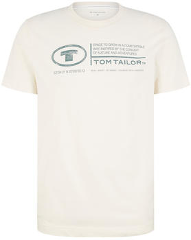 Tom Tailor T-Shirt mit Print M (1035611) weiß