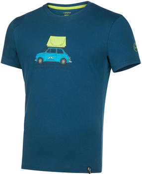 La Sportiva Cinquecento T-Shirt Men (N55) storm blue-lime punch