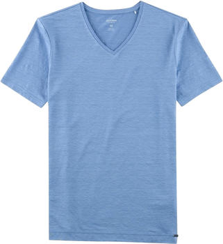 OLYMP LLevel Five Casual T-Shirt Leinen Shirt Body Fit (5661-52-12) blau