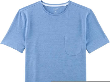 OLYMP Casual T-Shirt Leinen Shirt Modern Fit (5620-32-12) blau