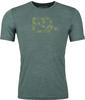 Ortovox 120 Cool Tec MTN Logo T-Shirt M Herren (Dunkelgrün ) Wanderbekleidung