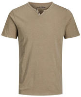 Jack & Jones T-Shirt "JJESPLIT NECK TEE SS NOOS" mit V-Ausschnitt