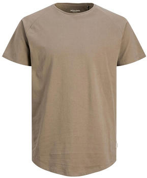 Jack & Jones Organic Cotton Curved Hem T-Shirt (12164936) falcon
