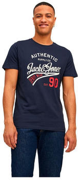 Jack & Jones Ethan Short Sleeve Crew Neck T-Shirt (12221269) black pack black/white/navy blazer
