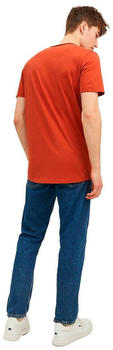 Jack & Jones Basher Short Sleeve O Neck T-Shirt (12182498) cinnabar