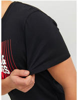 jack & jones 12233999, jack & jones T-Shirt mit Label-Print Modell 'CORP' Black men