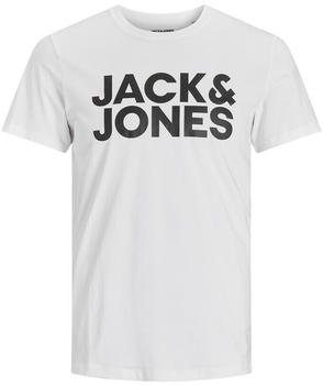 Jack & Jones Large Size Corp Logo T-Shirt (12158505) white