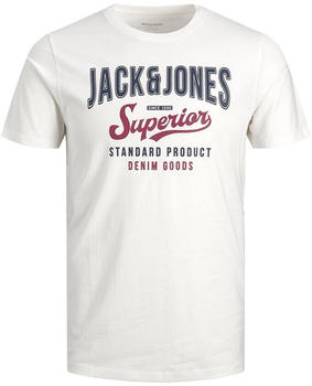 Jack & Jones Logo 2 Col Short Sleeve O Neck T-Shirt (12220500) cloud
