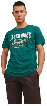 Jack & Jones Logo 2 Col Short Sleeve O Neck T-Shirt (12220500) storm