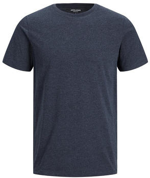Jack & Jones Organic Melange Short Sleeve O Neck T-Shirt (12222887) navy