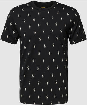 Polo Ralph Lauren T-Shirt mit Logo-Muster Modell Liquid COTTON (714899612) schwarz
