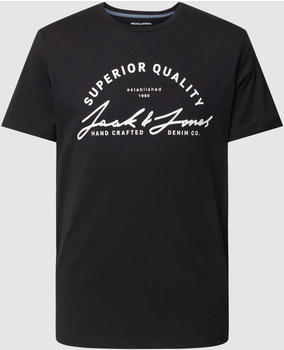 Jack & Jones T-Shirt mit Rundhalsausschnitt (12222037) schwarz