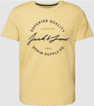 Jack & Jones T-Shirt mit Rundhalsausschnitt (12222037) hellgelb