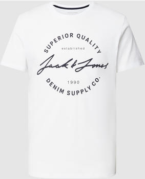 Jack & Jones T-Shirt mit Rundhalsausschnitt (12222037) weiß