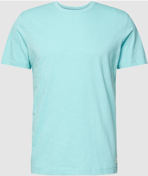 Tom Tailor T-Shirt mit Melierter Optik Uni Slub Tee (1037280) aqua blau
