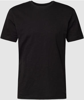 Tom Tailor T-Shirt mit Melierter Optik Uni Slub Tee (1037280) schwarz