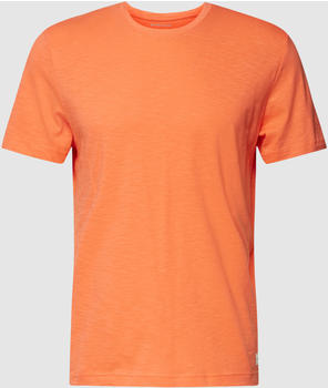 Tom Tailor T-Shirt mit Melierter Optik Uni Slub Tee (1037280) orange
