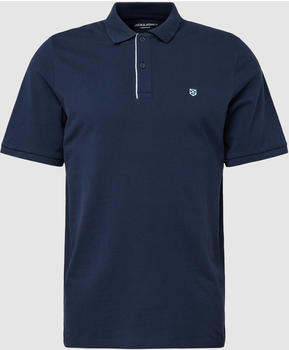 Jack & Jones Poloshirt mit Label-Stitching (12237839) marineblau