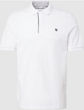 Jack & Jones Poloshirt mit Label-Stitching (12237839) weiß