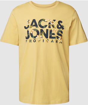 Jack & Jones T-Shirt Aus Baumwolle mit Label-Print (12224688) hellgelb