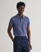 Gant Poloshirt "SLIM SHIELD SS PIQUE POLO" mit Logostickerei auf der Brust